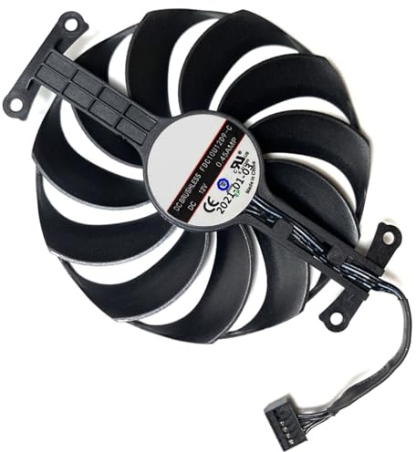 FDC10U12D9-C 95mm Gaming Graphics Card Cooling Fan Replacement for ASUS Phoenix GTX 1650 RTX 3050 3060 RX 6400 Video Card Cooler Fans 12V 0.45A 6 Pin 4 Wires