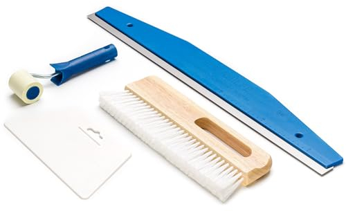 Tapezier Set Tapeten Nahtroller Schneid Lineal Bürste Glätter