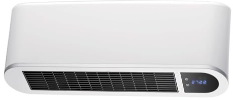 Velamp Radiatore a Parete ceramico 2000 W – riscaldamento rapido con display digitale, telecomando, timer 24h e settimanale, termostato regolabile