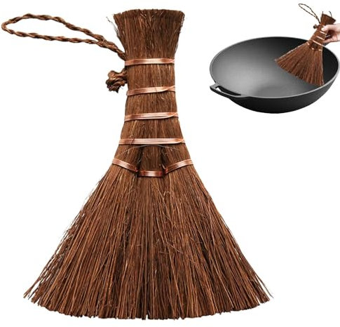 Small Palm Broom - Handheld Palm Brooms, Miniature Palm Sweepers | Fireplace Whisk Broom Palm Brush Sweepers, Hand Minis Palms Broom Portable Natural Palm Brush for Kitchen Desk Fireplace Cleaning Kit