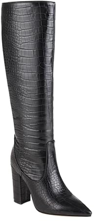 NUSGEAR Botas altas para Mujer,Botas por encima de la rodilla Muslo Invierno Elegante Botas de tacón alto Sexy Botas de Jinete Casual PU Moda Fiesta club Cómoda Zapatos 2025