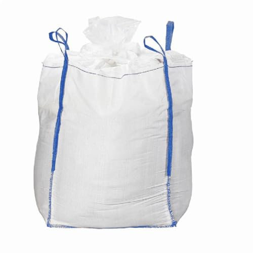 SHOPROM Sacs de jardinage homologués BigBag 1000 kg en polypropylène Résistant et réutilisable pour l'élimination des matériaux de construction et agricoles (Fermeture de bonbons, 1 PIÈCE)