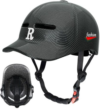 Sghtil Casques de vélo pour adultes | Casque de moto pour adultes | Chapeau de baseball avec protection solaire, protection de la tête légère, ventilation pour jeunes hommes et femmes, scooter