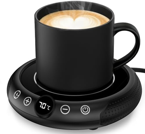 XREXS Tassenwärmer/Kaffeebecherwärmer – Elektrischer Kaffeewärmer für Kaffee, Tee & Getränke – Ideal für Haushalt, Büro – Keep Getränke warm(Tasse Nicht enthalten)