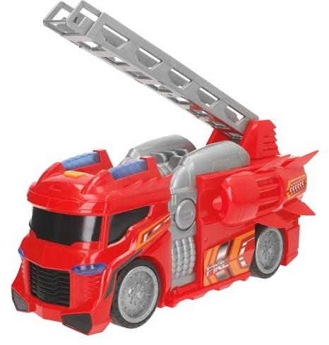 ColorBaby Teamsterz Camión de Bomberos fricción, Luces y Sonido, Juegos de Coches, Coches de Rescate, Vehículo de Juguete, Juguetes para niños, Recomendado + 3 años (39501)