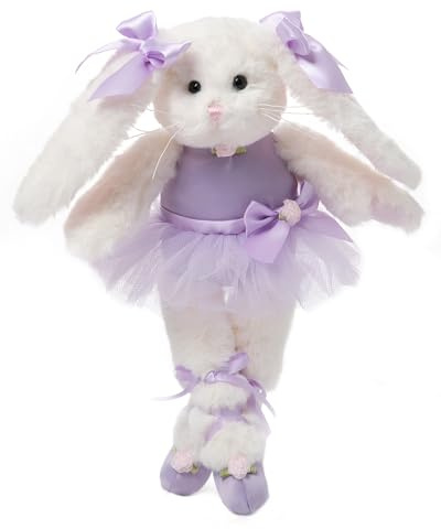 Bearington Collection Ballerina Stuffed Animal - Ballet Doll - Dance Recital Gifts for Girls - Bunny Twirlina - 12