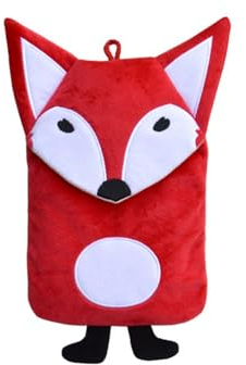 Hugo Frosch Kinder Öko-Wärmflasche 0,8 l mit Tierbezug Fuchs Rot