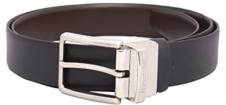 Hirschthal Herren Gürtel Wendegürtel Echtleder Ledergürtel Farbe Braun/Schwarz, Gr. 120 - W38
