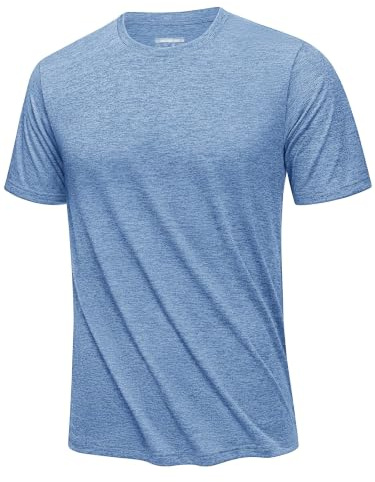 KEFITEVD T-Shirts de Sport à Séchage Rapide pour Hommes Hauts de Sport à Manches Courtes T-Shirt Léger et Respirant pour l'été