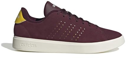 Adidas Uomo Advantage 2.0 Shoes, Maroon/Utility Yellow/off White, 42 2/3 EU