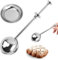 Zayookey Spolverino per Farina Setaccio in Acciaio Inox Flour Sifter Scolapasta con Manico per Zucchero Bacchetta per Spolverare Setaccio a Maglia per Farina Spezie Zucchero (A)
