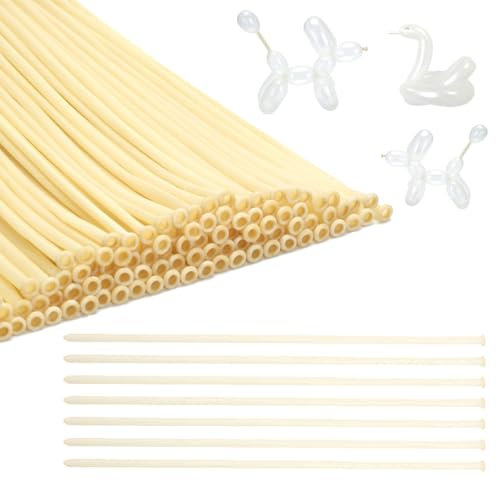 Yamobi 50 Stück 260 Transparent Modellierballons, Lange Luftballons Zum Formen, Tierballons, Langer Ballon, Long Balloons, Luftballons Zum Modellieren, Clean Long Balloon