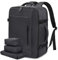 LOVEVOOK Zaino da Viaggio Aereo Bagaglio a Mano Borsa da Cabina per Easyjet 45x36x20 Impermeabile Antifurto Zaino Viaggio Uomo Donna 15,6 Pollici Zaino Porta PC per Lavoro Trekking, Grigio Scuro