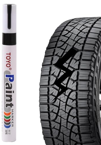 Byuexhp Stylo de retouche pour pneus de voiture - Étanche - Pour coloriage - Pour verre, céramique, bois