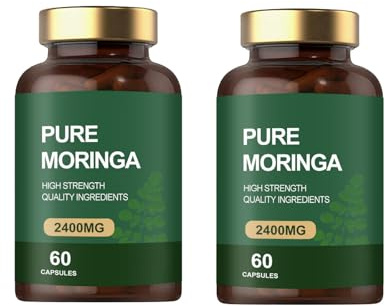 Moringa Oleifera-bladextrakt - Naturlig energi för vitalitet och hudstöd │För både män och kvinnor │60 st,2pcs