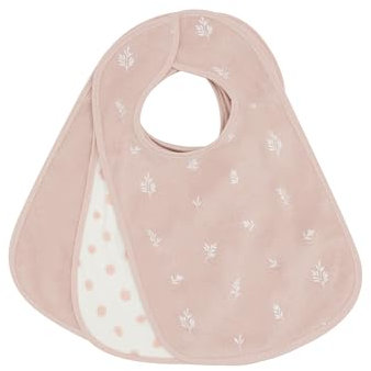 Kindsgard Baby Klettlätzchen 3er-Pack „happaklat“ – Zweige Rosa – 75% Bio-Baumwolle – weich, pflegeleicht & waschbar – ideal für Babys & Kleinkinder – einfach anzulegen