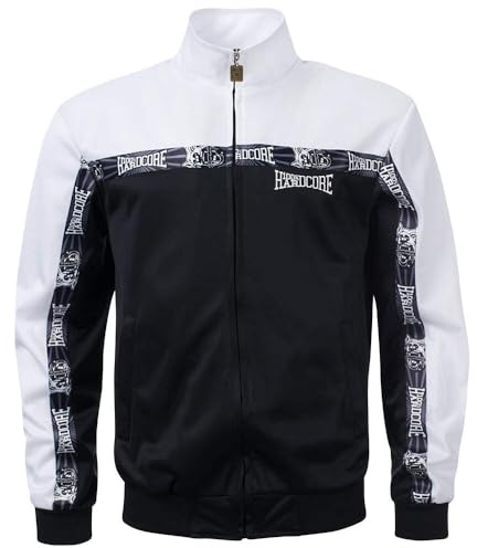 100% Hardcore Giacca da allenamento classica | nero/bianco, Nero , XL