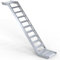 Scafom-rux Rux Super Außentreppe mit Podest [10 Stufen | Rux Super System] Aussentreppe - 2 m Höhe, 58 cm breit - Stahltreppen aussen - Metalltreppe für Garten und Gebäudezugang - Treppen Bausatz