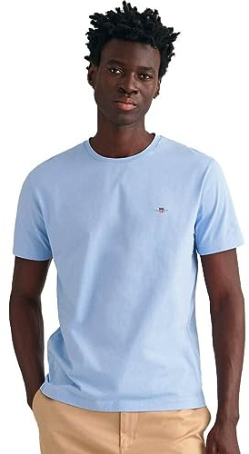 Gant Herren Reg Shield T-Shirt T Shirt, Capri Blue, XL EU