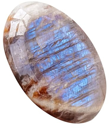 Pierre de lune - Pierres de poche - Multifonctionnel - Polie - Fabriquée à la main - Élégante pierre de lune pour un équilibre naturel du corps - Énergie positive