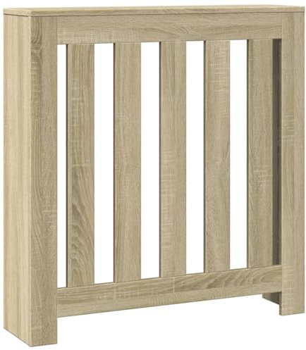 vidaXL Radiator Cover Sonoma Oak 30.7x7.9x32.3 Engineered Wood