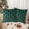 HIQE-FL Weihnachten Kissenbezug, 2 Stück 45cmx45cm, Frohe Weihnachten Zierkissenbezug für Couch Wohnzimmer Deko