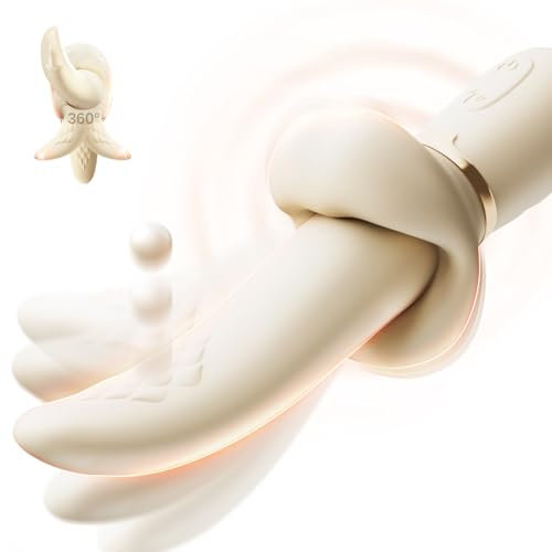 Zunge Vibrator mit 360°rotierende Schwingmodi Sex Spielzeug Vibration für frauen 2 in 1 Vibrator Silikon Vibratoren mit Klitorisstimulation Sex spielzeug für die paare