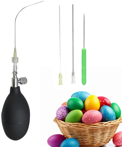 Eiergebläse-Set – Ostereier leeres Werkzeug | Kreative handgefertigte Bohrgeräte für runde Ornamente, Weihnachtsschulprojekte, Kinder und Erwachsene