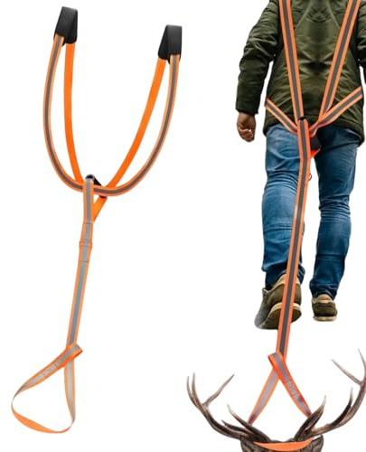 xowwyue Correa De Arrastre Para Ciervos | Arnés De Arrastre Reflectante Para Ciervos | Correa de Remolque para Osos | Para Cazadores Terreno Navidad Playa Al Aire Libre Acampada