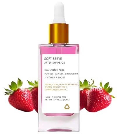 After Shave Öl,Intimbereichsöl, Strawberry After Shave Oil, Aftershave-Ö-l für Intimzone Nach Rasur, Verhindert Eingewachsene Haare und Trockenheit, für Alle Hauttypen
