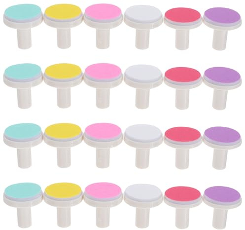 Hohopeti Kit 24 Pièces Lime à Ongles pour Bébé Tampons de Coupe et Polissage pour Soin des Ongles des Tout-Petits la Maison