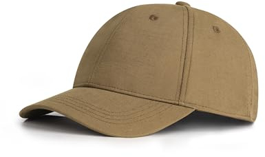 Zylioo Gorra de béisbol de lino XXL para hombres y mujeres, sombrero de verano transpirable grande, gorra casual ajustable para viajes, caminar, playa, Café, X-Large-XX-Large