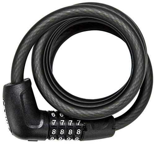 ABUS Kabelschloss Numero 5510C/180 SCLL - Fahrradschloss-Set mit Halterung SCLL - für günstige Zweiräder und Kinderfahrräder - 10 mm - ABUS Sicherheitslevel 3 - Schwarz
