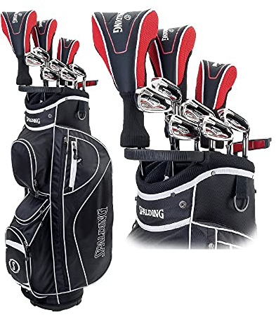 Spalding SX35 Premium Golf-Set für Herren, Rechtshänder, Graphit/Stahl