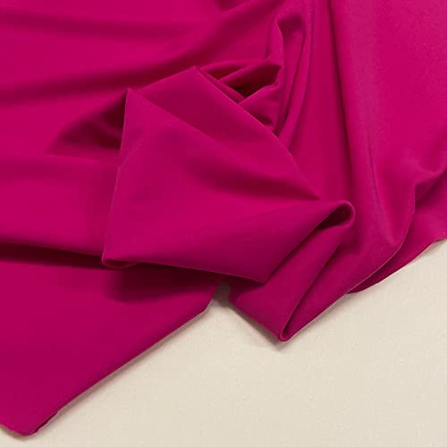Lycra vendita al metro, tessuto lycra opaca elasticizzata per indumenti sportivi, lycra al metraggio, lingerie e costumi da bagno 237 FUXIA