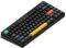 nuphy Halo75 V2 Clavier Mécanique de Jeu, 75% sans Fil Hot Swappable Bluetooth, 83 Touches, RGB Rétro-éclairé, Supporte Bluetooth/2.4GHz/USB-C - (Noir, Lemon (55gf))