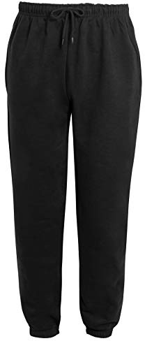 Beach Stone® Men's Trouser Fleece Elasticated Joggers Cuffed Sweatpants with Zip Pockets Fleece Gym Sports Casual Trousers Mens Fleece Jogging Bottoms Pants Trousers Casual Size S-5XL