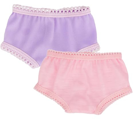 UPKOCH 2 pièces Culottes pour Poupées sous-vêtements Réutilisables Accessoires Miniatures pour Jouets et Jeux Imitation Lot