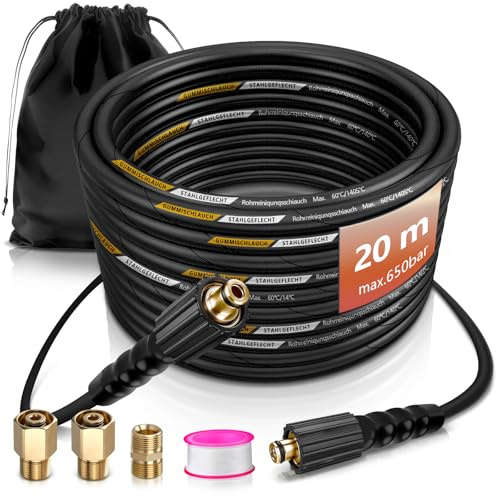 20m Högtrycksslang Kompatibel med Kärcher Easy!Lock, HD HDS TR22, 400bar