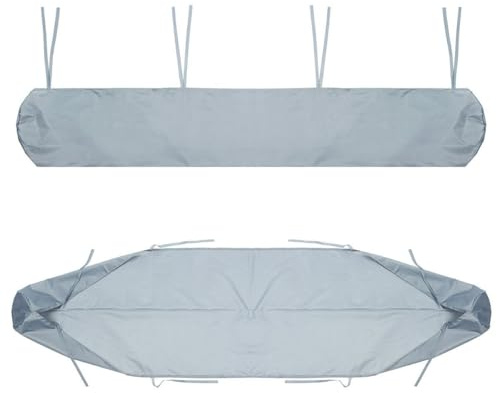 DUZEPA Funda Protectora Para Persiana Enrollable Retráctil Exterior, Toldo Para Patio, Cubierta Protectora Impermeable Para Almacenamiento En Invierno (3 M, Gris)