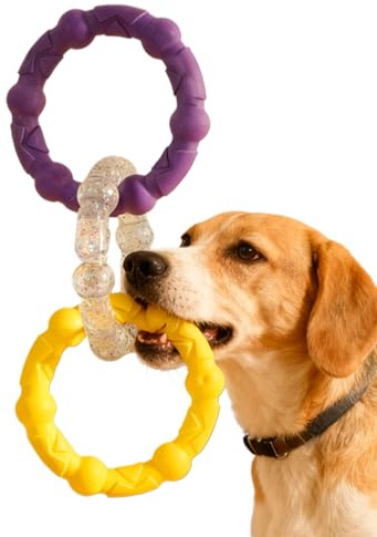 Dog Tug Toy 3-Ring Tug Fetch Exercise Game