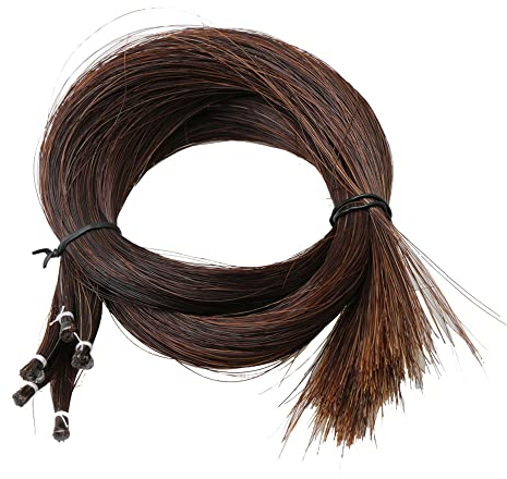 Brown 32,68 Zoll Violine Bow Hair Rosshaar Natural für Violine Bow Ersatzteile 50g