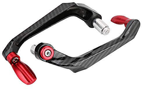 Hlyjoon 2Pcs Motocicleta Manillar Protector Manoplas Universal 7 / 8in 22mm Aluminio Moto Freno Embrague Palanca Manija Protector Anti-caída Mano Cepillo Bar Protección Conjunto(#3)