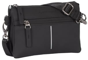 New Rebels Linde - Pullover City, klein, Schultertasche, Schwarz, 20 x 6 x 14 cm, Unisex, Erwachsene, Schwarz