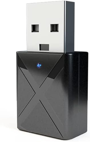 Receptor Auxiliar Bluetooth 5.0, Mini Adaptador inalámbrico Bluetooth para Coche, Adaptador 2 en 1 Bluetooth Jack de 3,5 mm