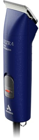 Andis 23325 Professional UltraEdge 2-Gang-Schermaschine mit abnehmbarer Klinge – Rotationsmotor mit bruchsicherem Gehäuse, läuft ruhig und geräuschlos, 14-Zoll-Kabel – 120 Volt, Blau