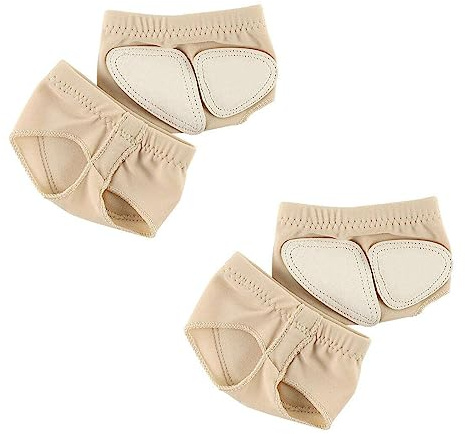 SJBAUTYO 2 Paire de Pieds String pour Danse Ballet Belly Chaussettes Pad Chaussures, Femmes Lyrique Ballet Belly Foot Tongs Toe Undies Demi Ballet Danse Chaussures de Danse Pattes Demi-Chaussures(M)