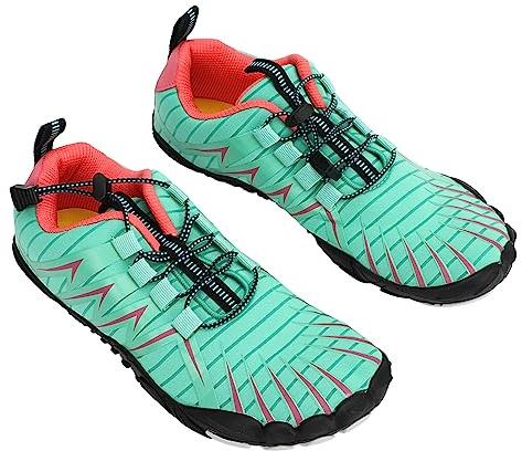 SUNGOOYUE Chaussures d'escalade pour Femme, Chaussures d'escalade pour Femme Antidérapantes Respirantes Légères pour Femme pour la Plage, la Randonnée, la Conduite Verte (Taille 39)