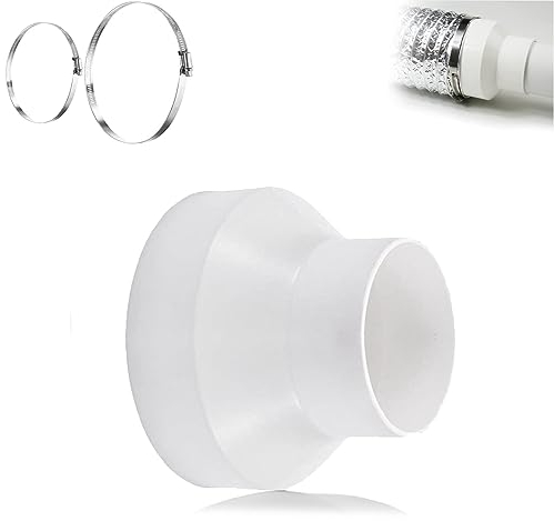 Abluftschlauch Adapter 150 mm auf 100 mm, Klimaanlage Schlauch Adapter, Rohrverbinder für Klimageräte, Abluftschlauch Reduzierstück, für Lüftung Ventilation Lüftungssysteme ABS Reduktion Rohr