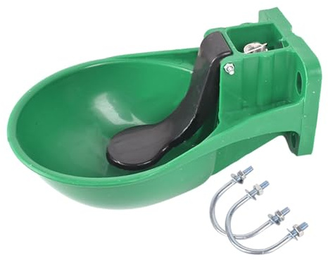 F Fityle Bol d'eau Automatique pour Chevaux, gobelets d'abreuvoir pour veaux et Moutons, Abreuvoir Automatique, Fourniture pour Animaux de Compagnie, Vert